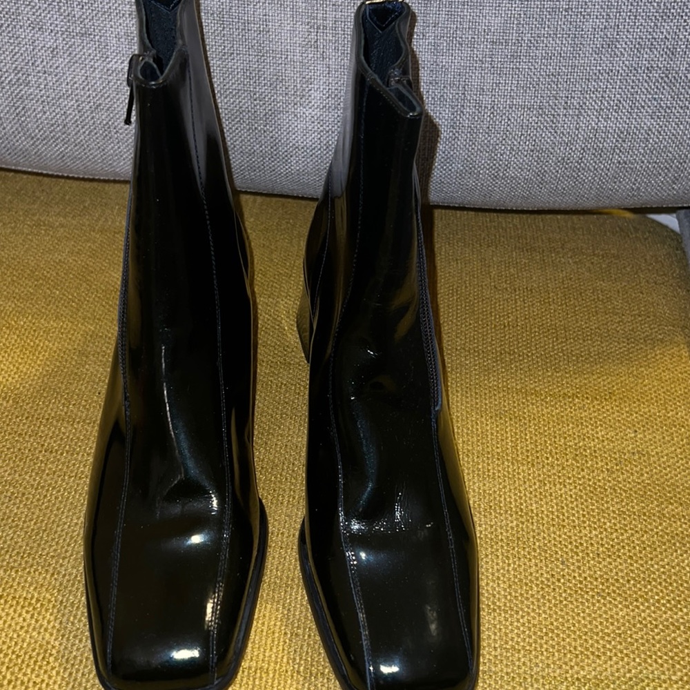 Guess metallic blue boots